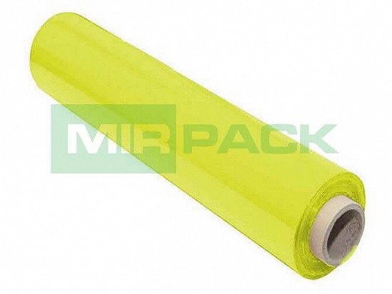 Стрейч пленка для ручной упаковки 500 мм 20 мкм 1,5 кг желтая - Вид 1